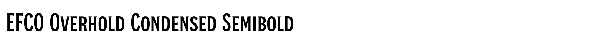 EFCO Overhold Condensed Semibold image
